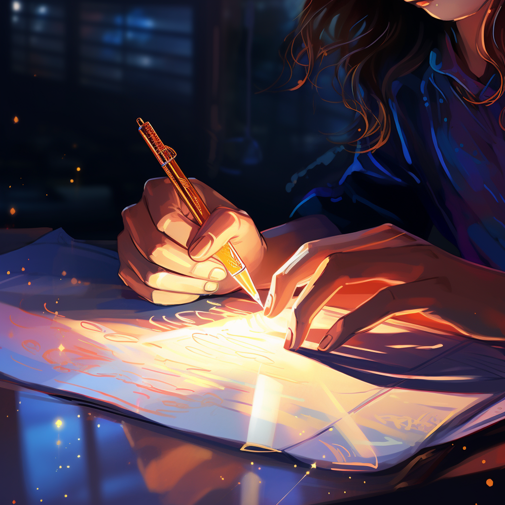 editorial services, a hand editing writing on paper