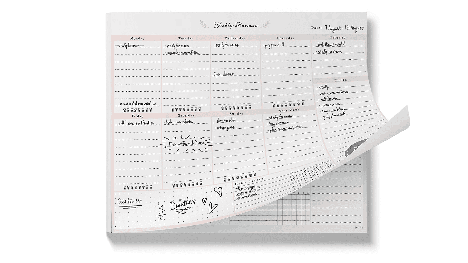 Desk organiser planner gift for writers