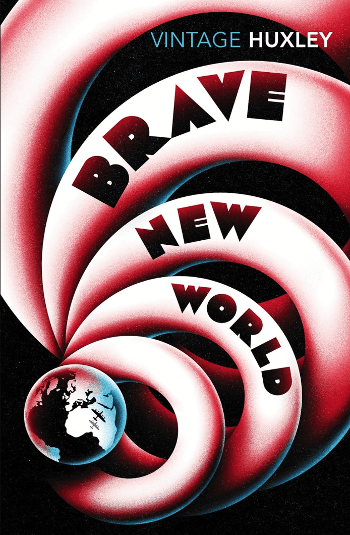 Brave New World by Aldous Huxley, book cover